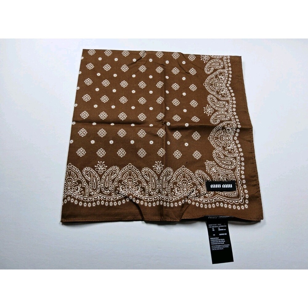 Miu Miu GWP Gift With Purchase Novelty Handkerchief Bandana Scarf